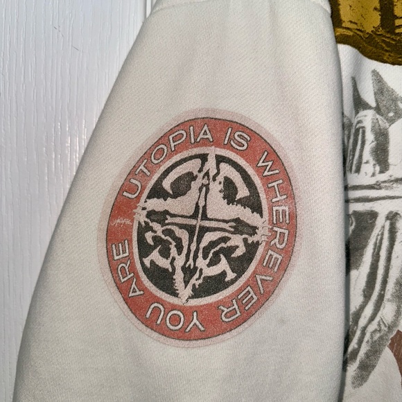 Travis Scott Circus Maximus Tour UTOPIA Off White Hoodie - Picture 4 of 6